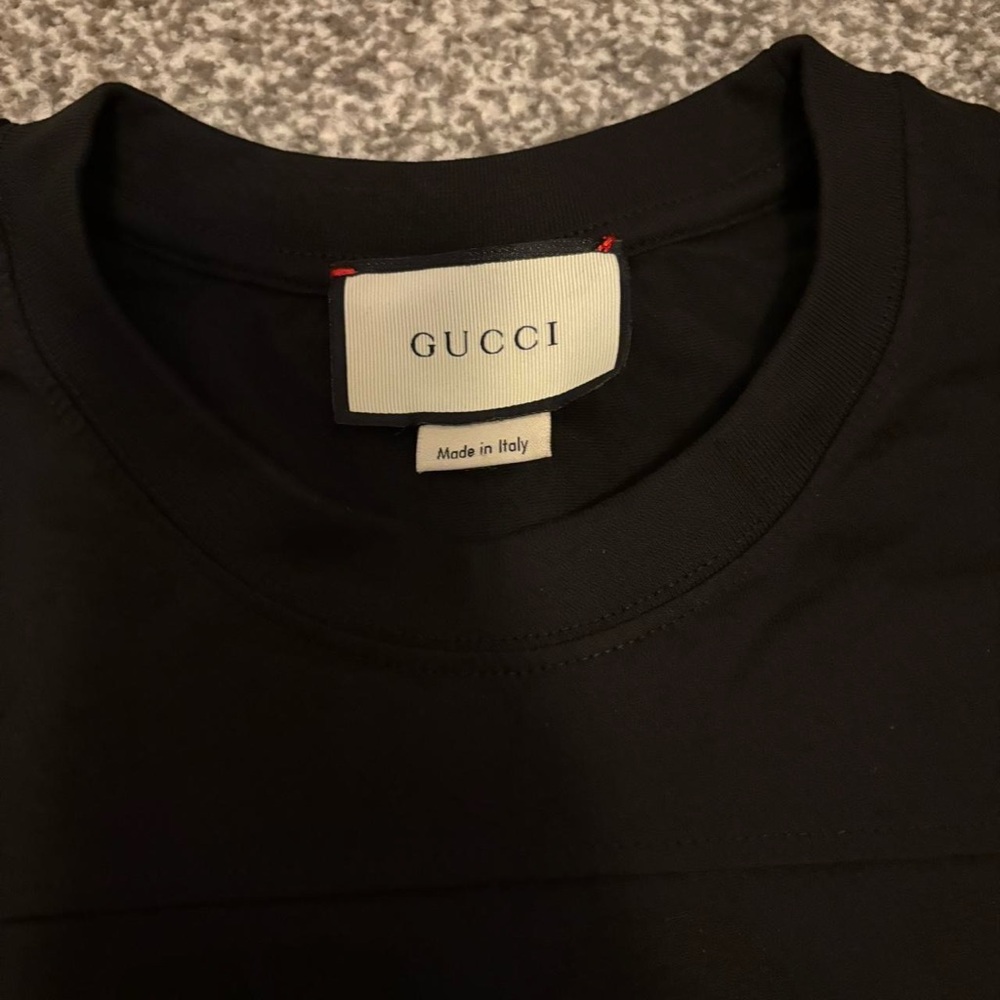 Gucci Black and White Graphic T-Shirt - Picture 3 of 4